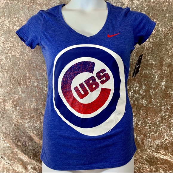 🆕 NIKE Cubs V Neck Shirt - Picture 1 of 5